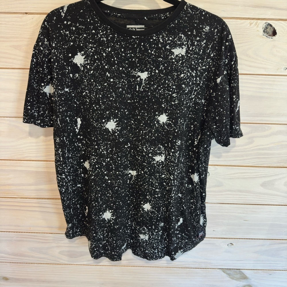 Phat Farm Black Tee with White Splatter